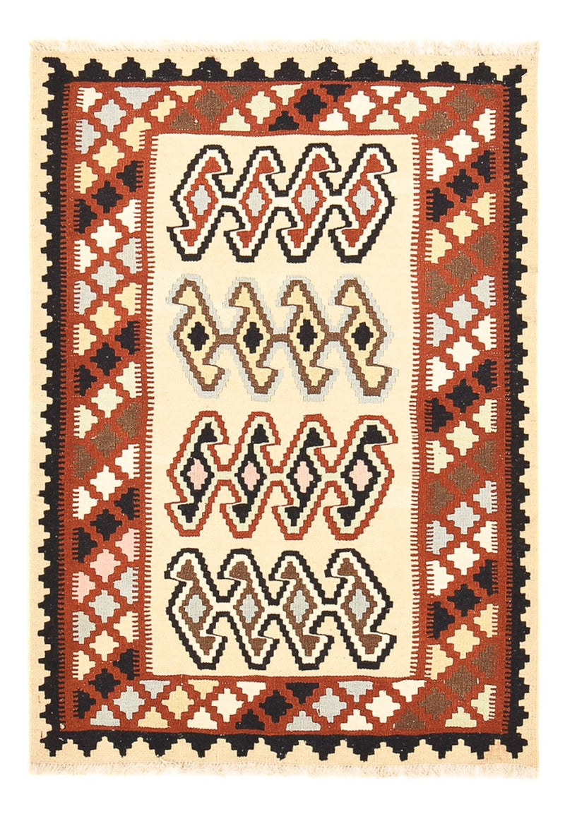 Kelim Fars Teppich 105x148cm - mehrfarbig