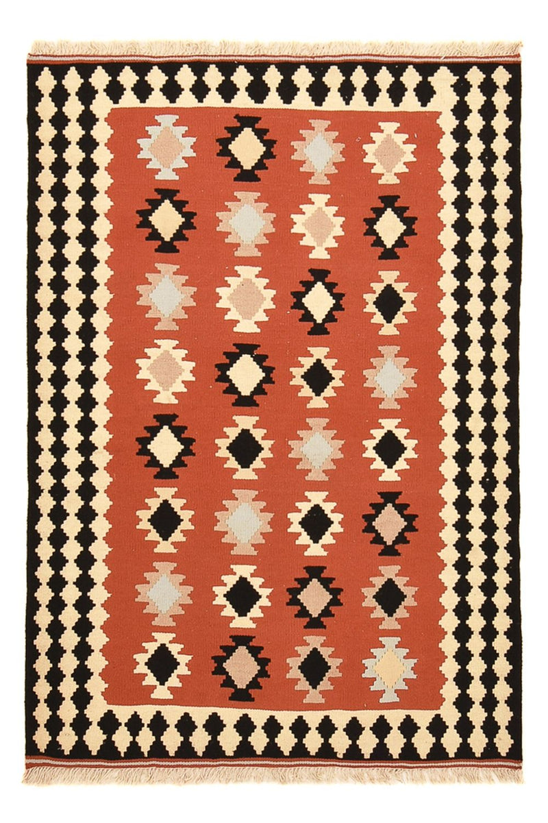 Kelim Fars Teppich 100x147cm - mehrfarbig