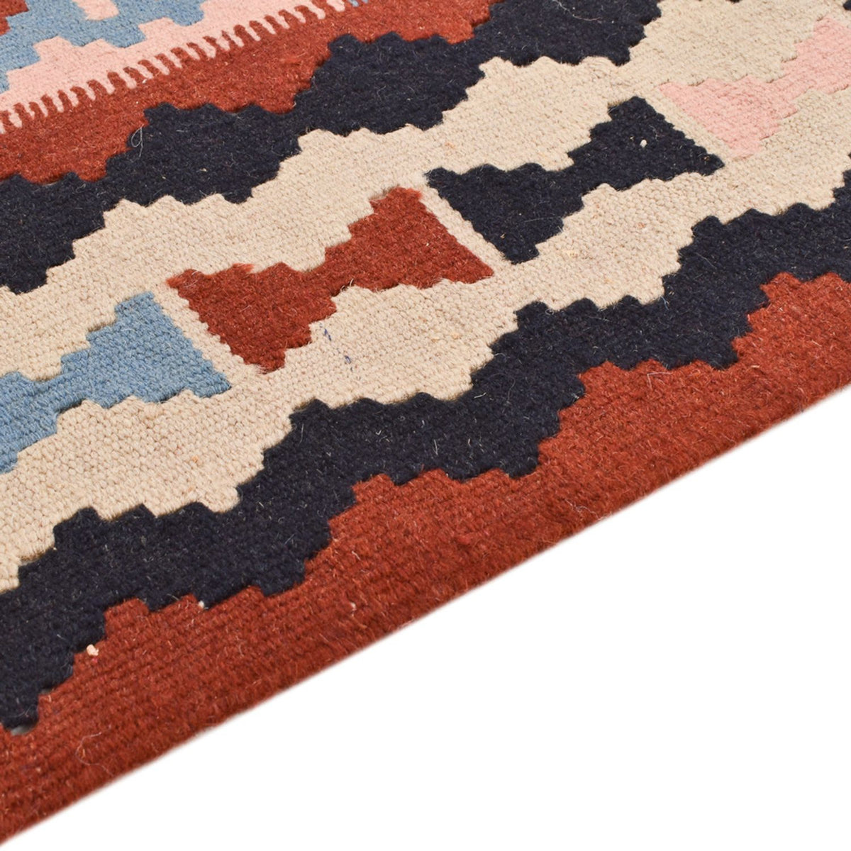 Kelim Fars Teppich 100x146cm - mehrfarbig