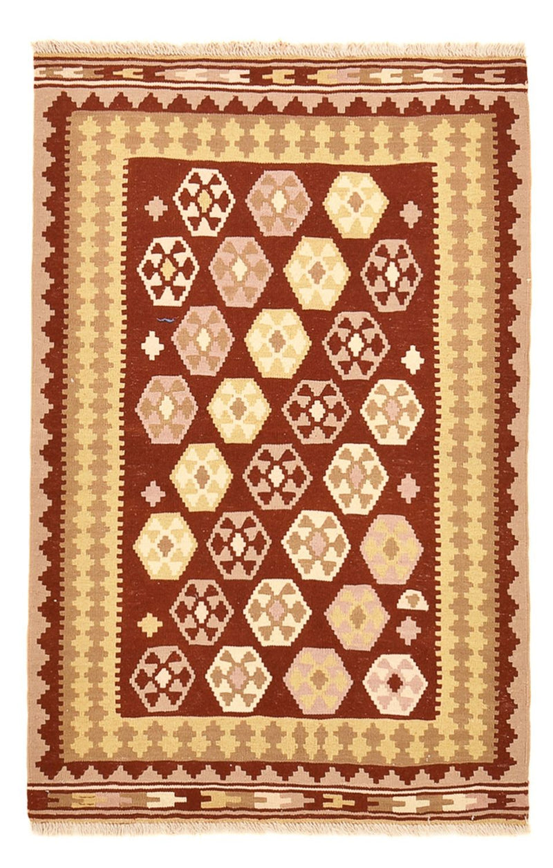 Kelim Fars Teppich 100x150cm - mehrfarbig