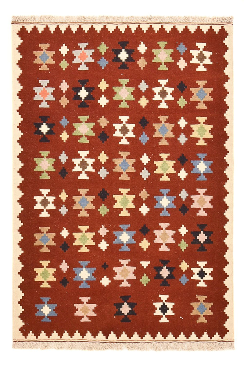 Kelim Fars Teppich 105x153cm - mehrfarbig