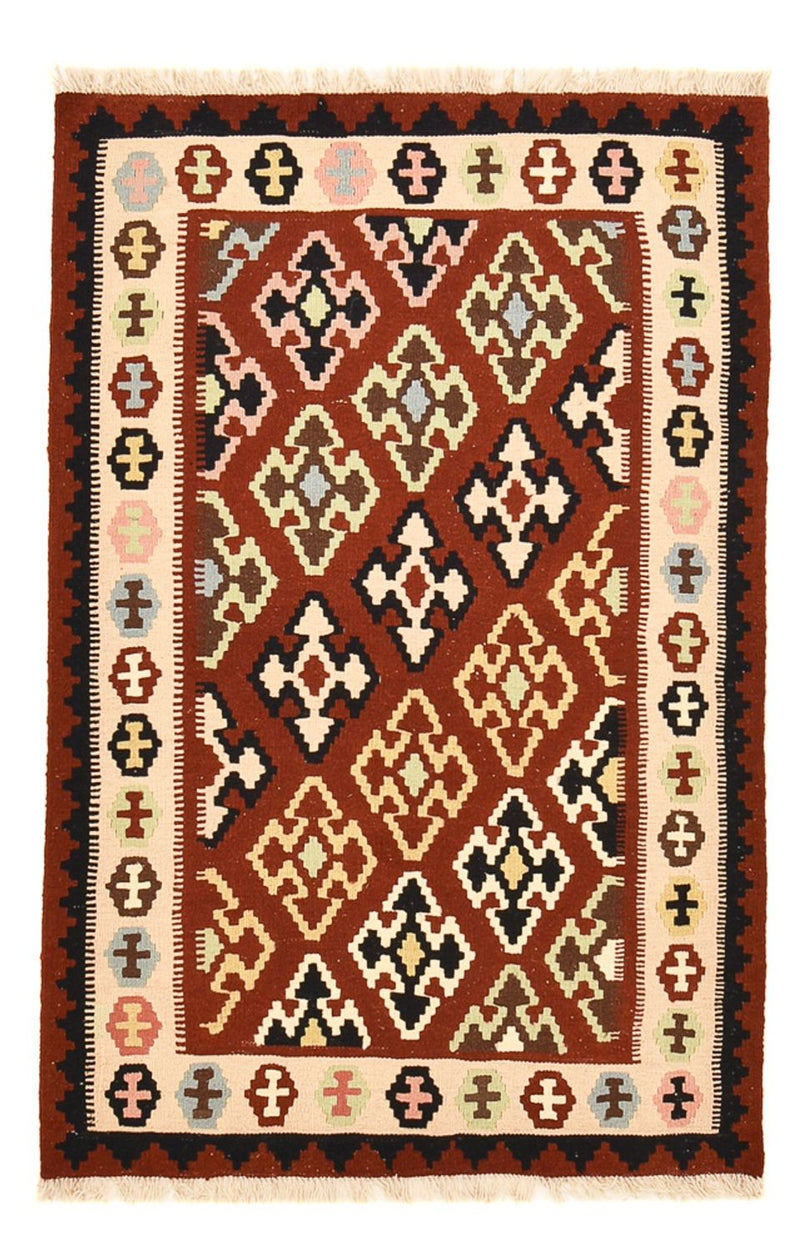 Kelim Fars Teppich 102x150cm - mehrfarbig