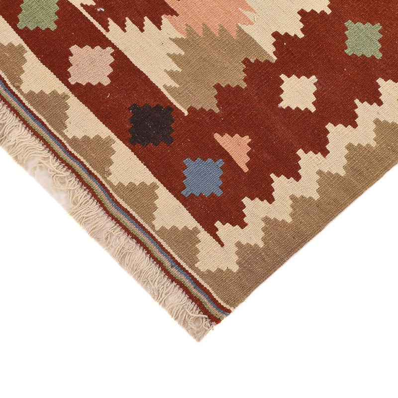 Kelim Fars Teppich 100x146cm - mehrfarbig