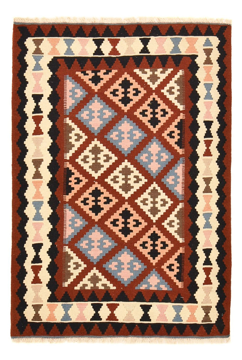 Kelim Fars Teppich 102x146cm - mehrfarbig