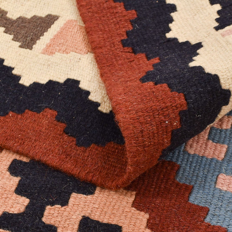 Kelim Fars Teppich 102x146cm - mehrfarbig