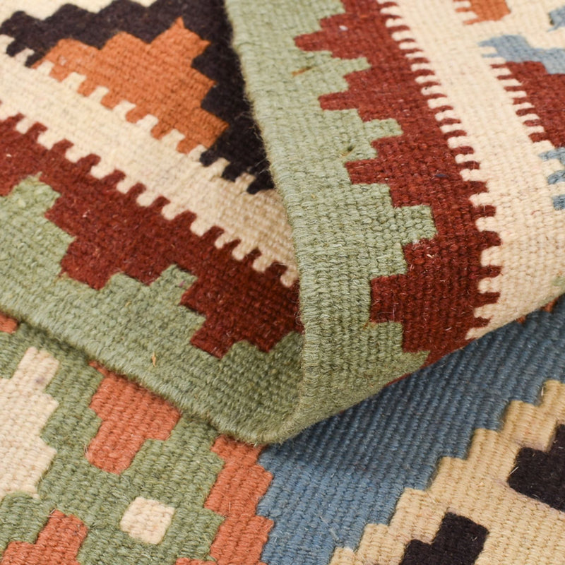 Kelim Fars Teppich 100x142cm - mehrfarbig