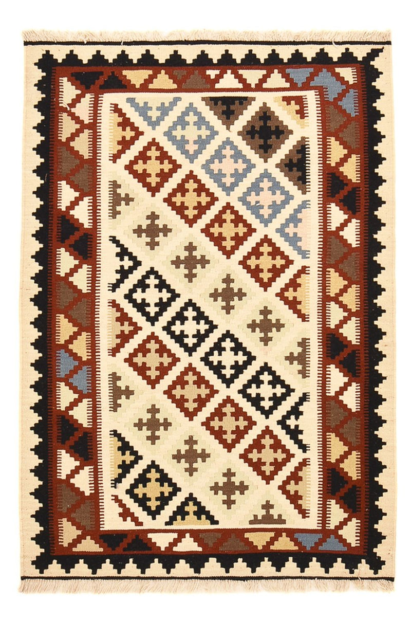 Kelim Fars Teppich 100x146cm - mehrfarbig