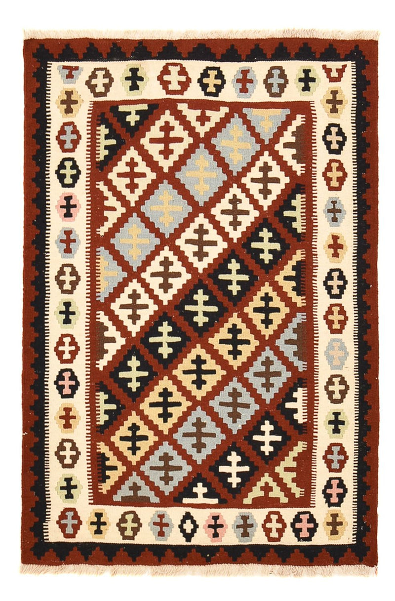 Kelim Fars Teppich 104x150cm - mehrfarbig