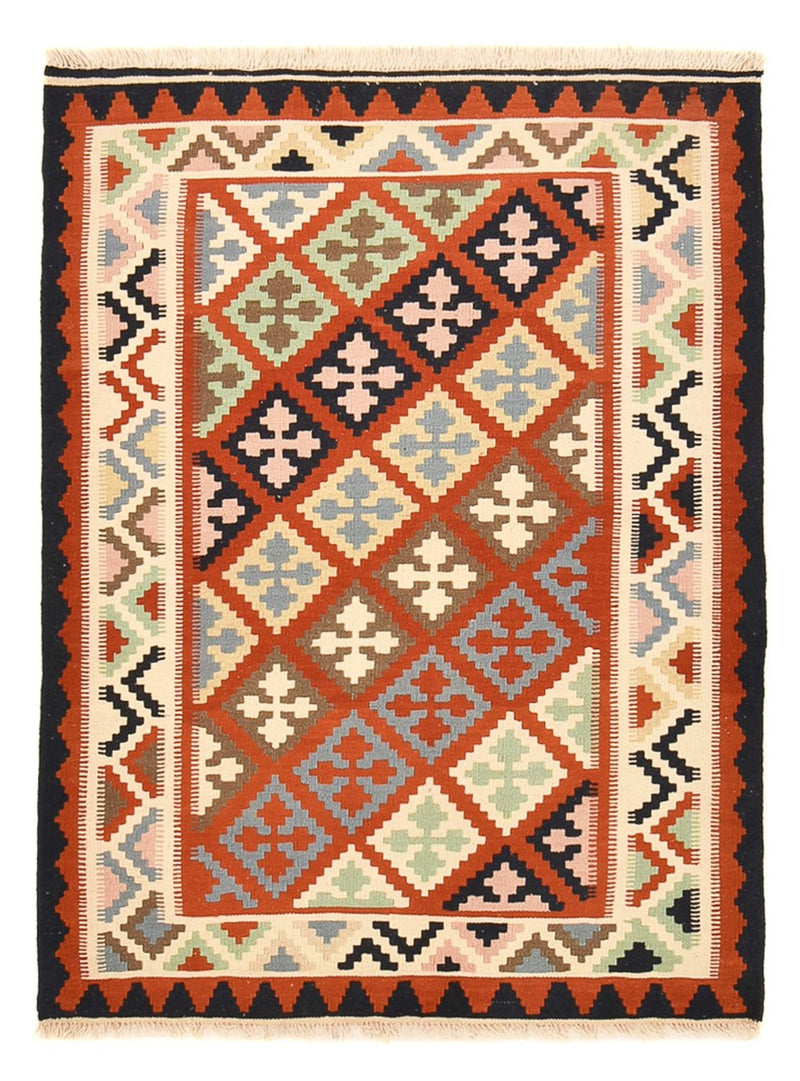 Kelim Fars Teppich 107x142cm - mehrfarbig