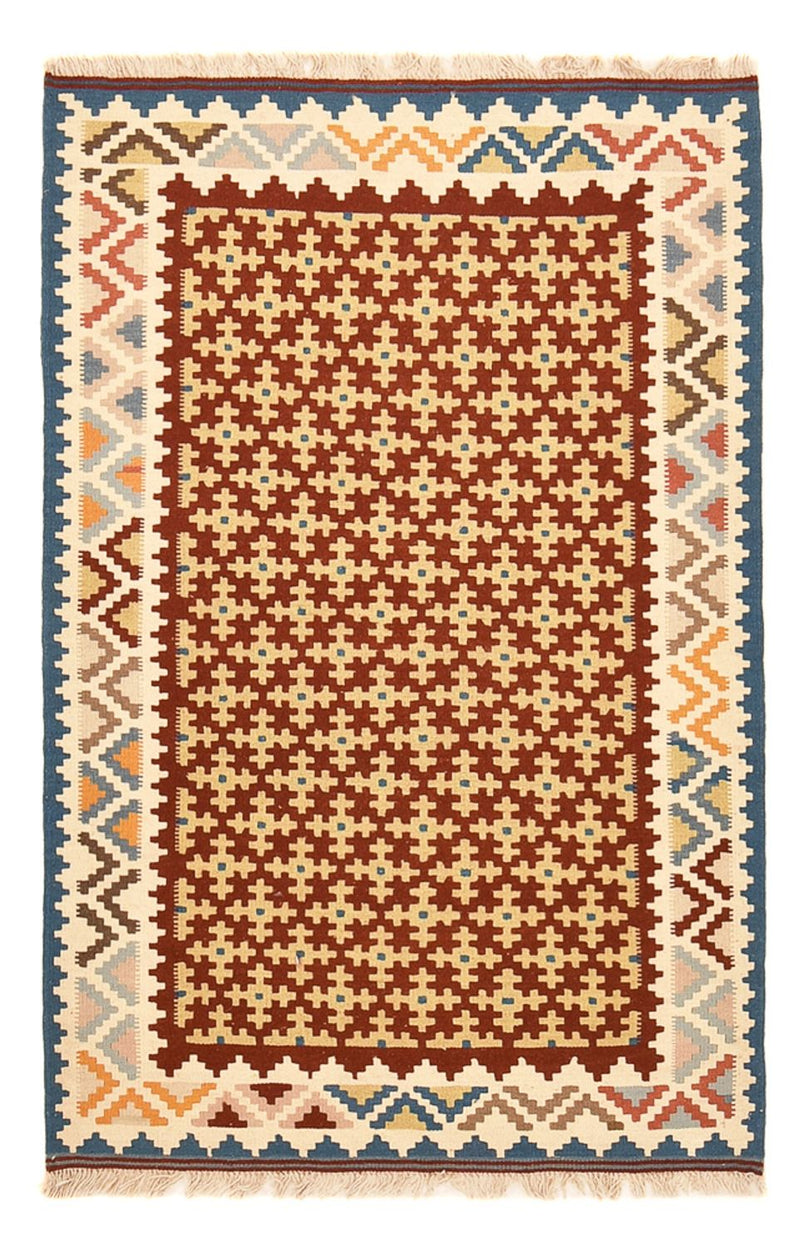 Kelim Fars Teppich 98x147cm - mehrfarbig