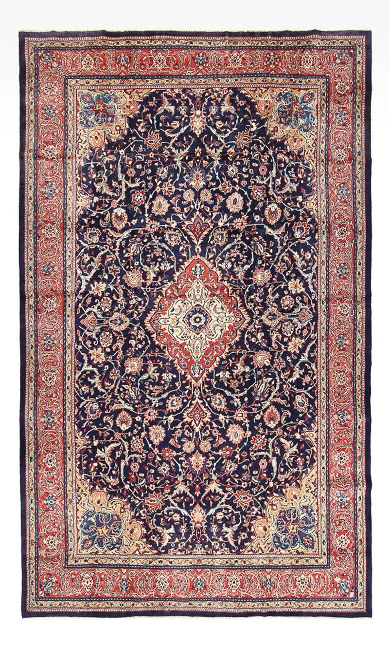 Mahal Teppich 300x522cm - Perserteppich - dunkelblau