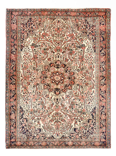 Hamadan Teppich 142x196cm - Perserteppich - mehrfarbig
