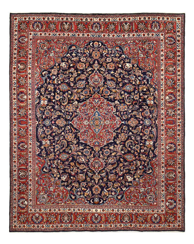 Maschad Teppich 293x374cm - Perserteppich - dunkelblau