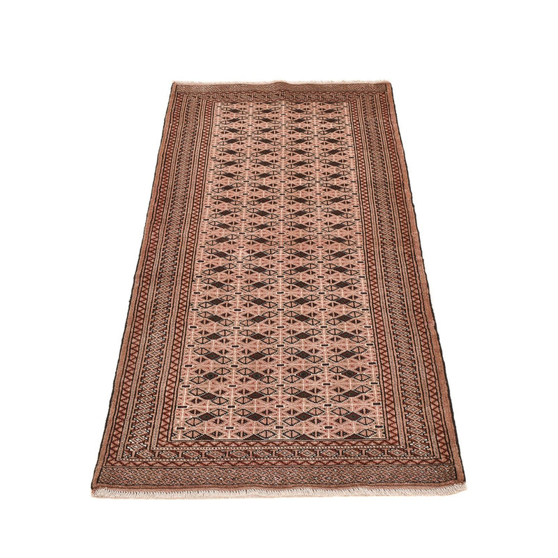 Turkaman Teppich 83x193cm - Orientteppich - hellrot