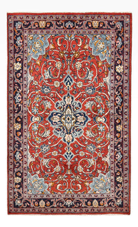 Mahal Teppich 131x215cm - Perserteppich - rot – product image