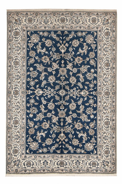 Nain - 12La Teppich 193x282cm - Perserteppich - petrolblau