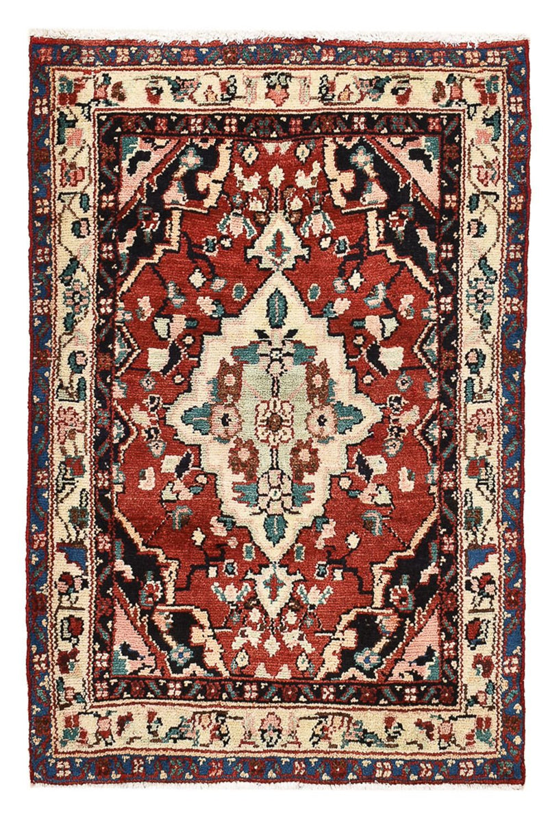 Hamadan Teppich 72x115cm - Perserteppich - rot