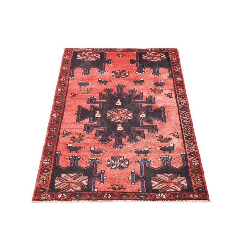 Hamadan Teppich 77x127cm - Perserteppich - hellrot