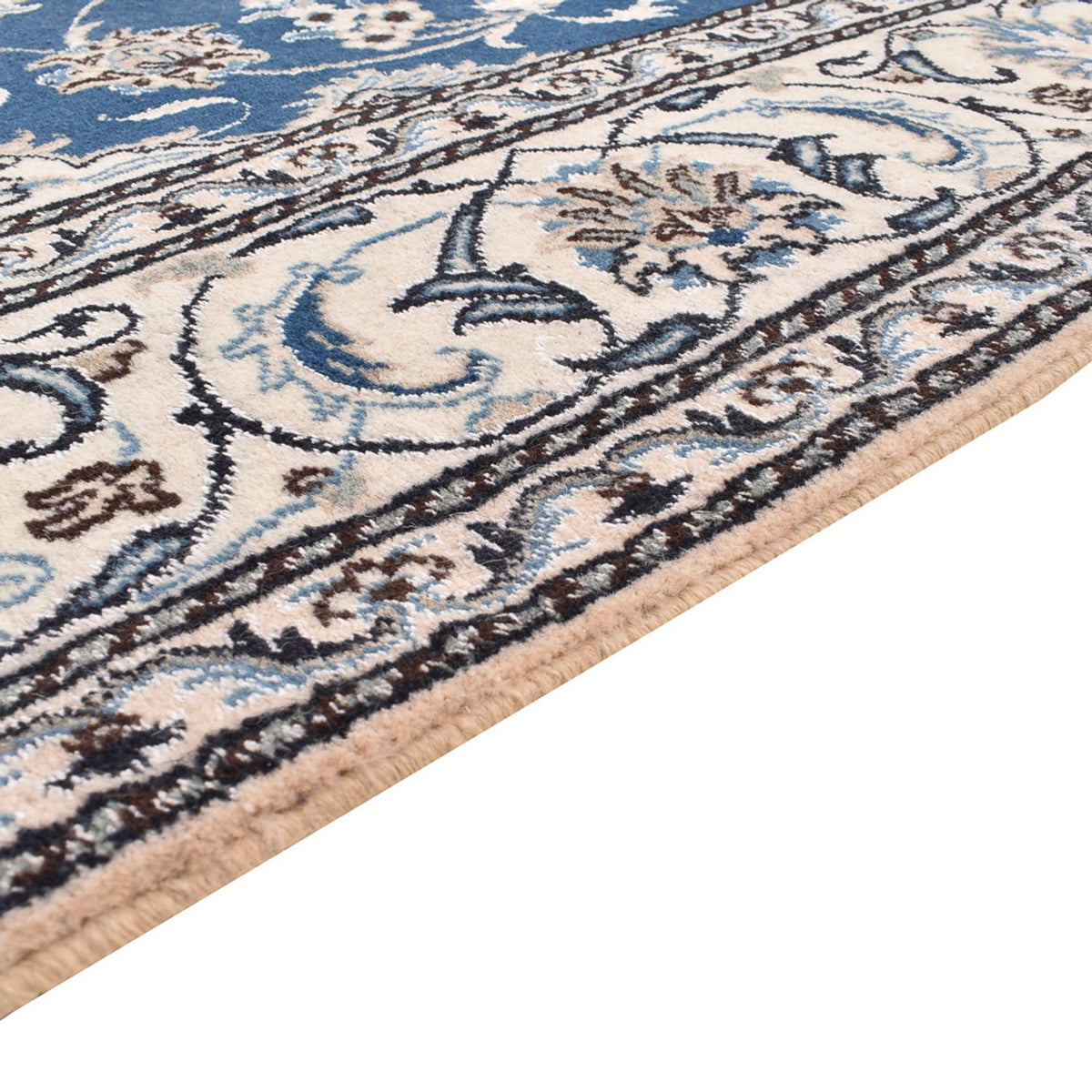 Perserteppich - Nain - 200 x 297 cm - blau