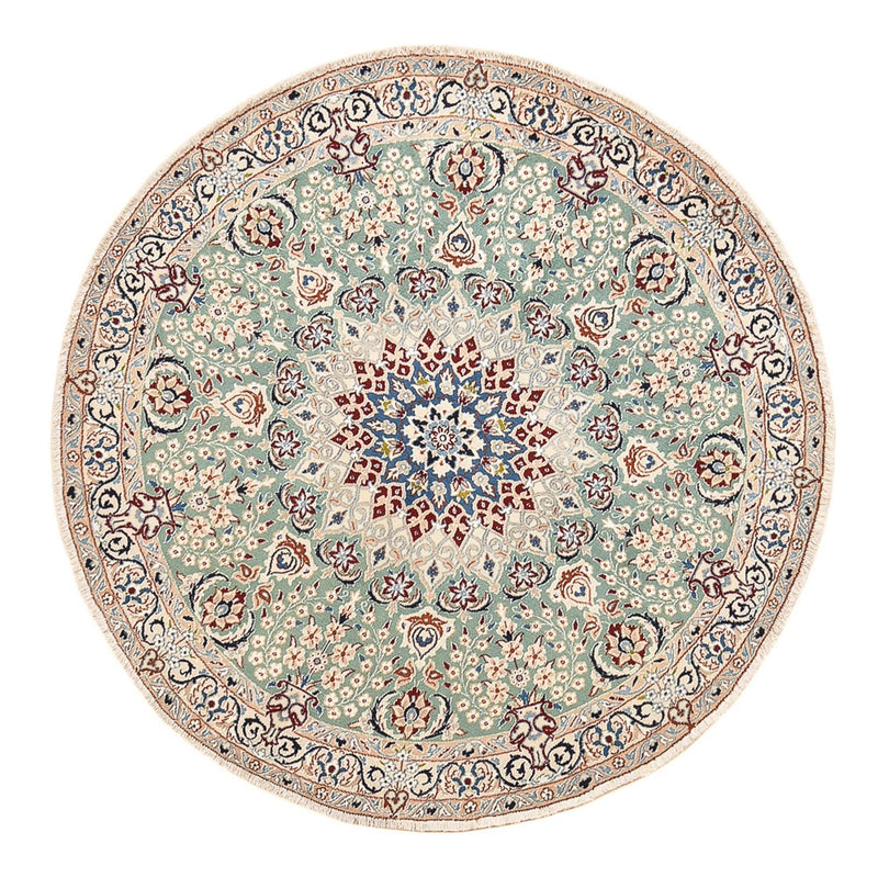Nain - 9La Teppich 139x139cm - Perserteppich - hellgrün
