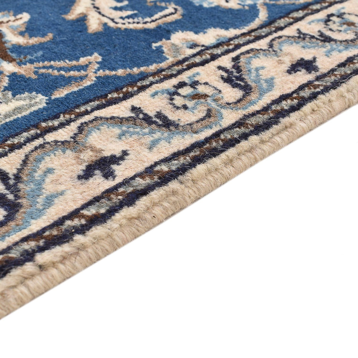 Perserteppich - Nain - 67 x 135 cm - blau