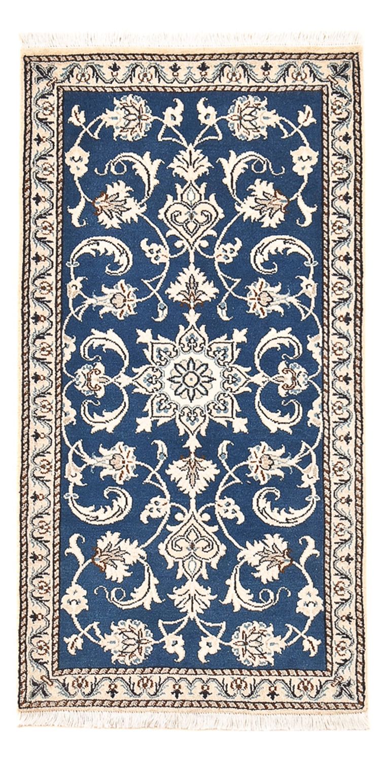 Perserteppich - Nain - 69 x 140 cm - blau