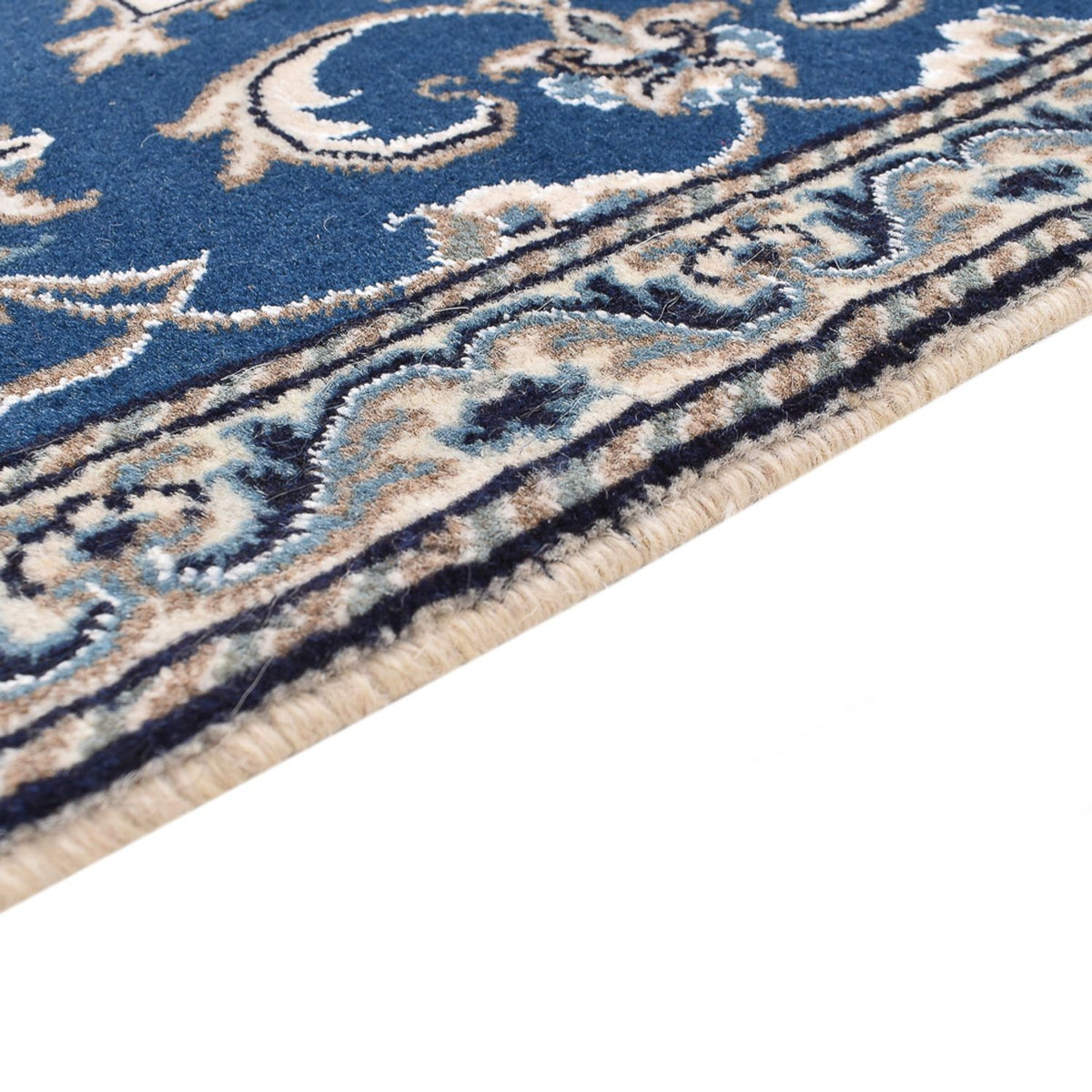 Nain - 12La Teppich 68x140cm - Perserteppich - blau
