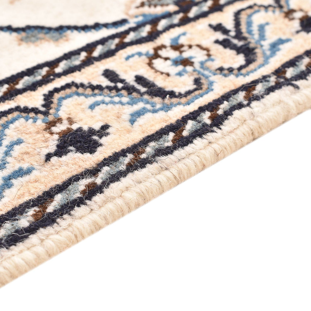 Nain - 12La Teppich 88x137cm - Perserteppich - hellbeige