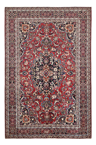 Maschad Teppich 200x293cm - Perserteppich - dunkelrot