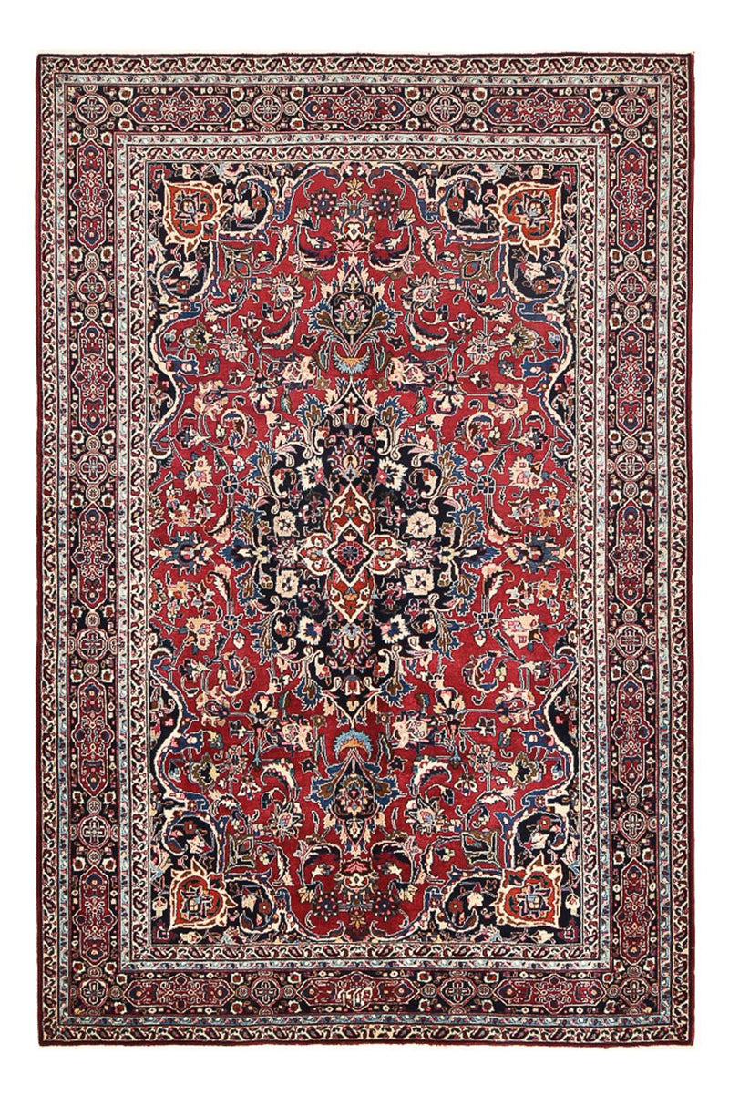 Maschad Teppich 200x293cm - Perserteppich - dunkelrot