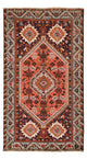 Perserteppich - Nomadic - 118 x 205 cm - dunkelrot