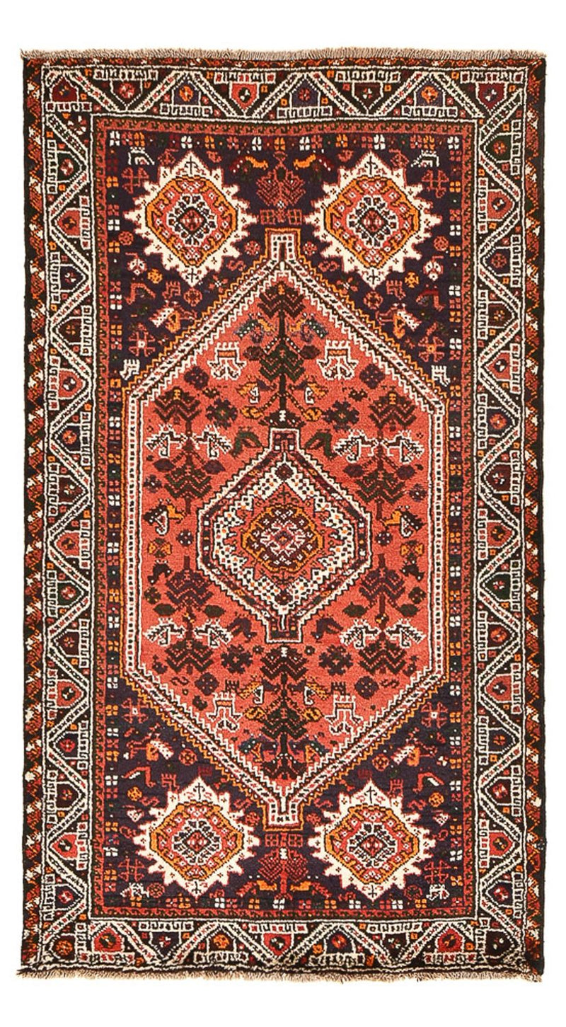 Perserteppich - Nomadic - 118 x 205 cm - dunkelrot