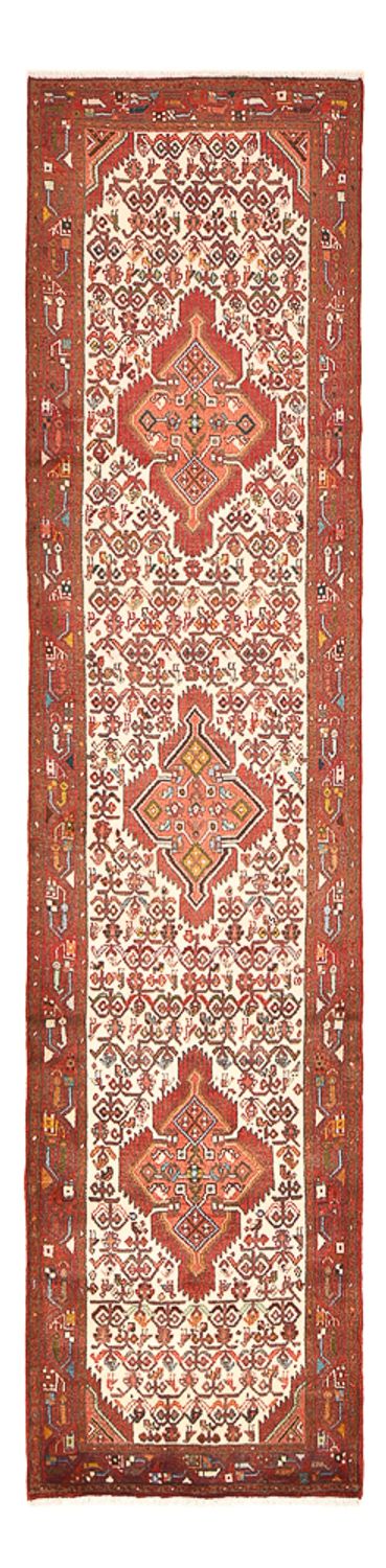 Hamadan Teppich 77x303cm - Perserteppich - hellrot