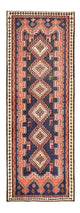 Afshar Sirjan Teppich 73x191cm - Perserteppich - mehrfarbig