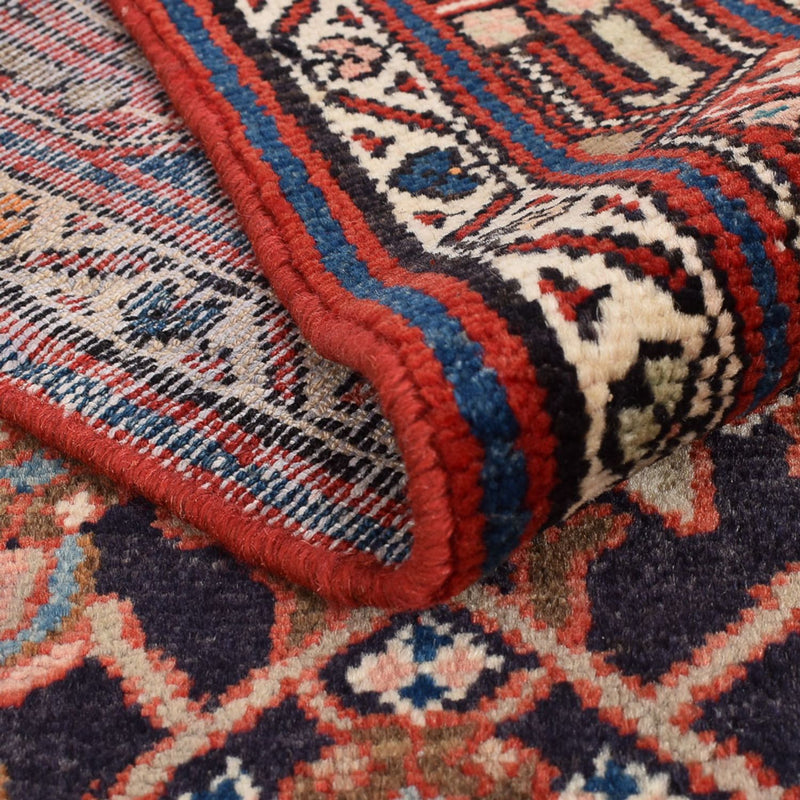 Hamadan Teppich 114x412cm - Perserteppich - dunkelrot