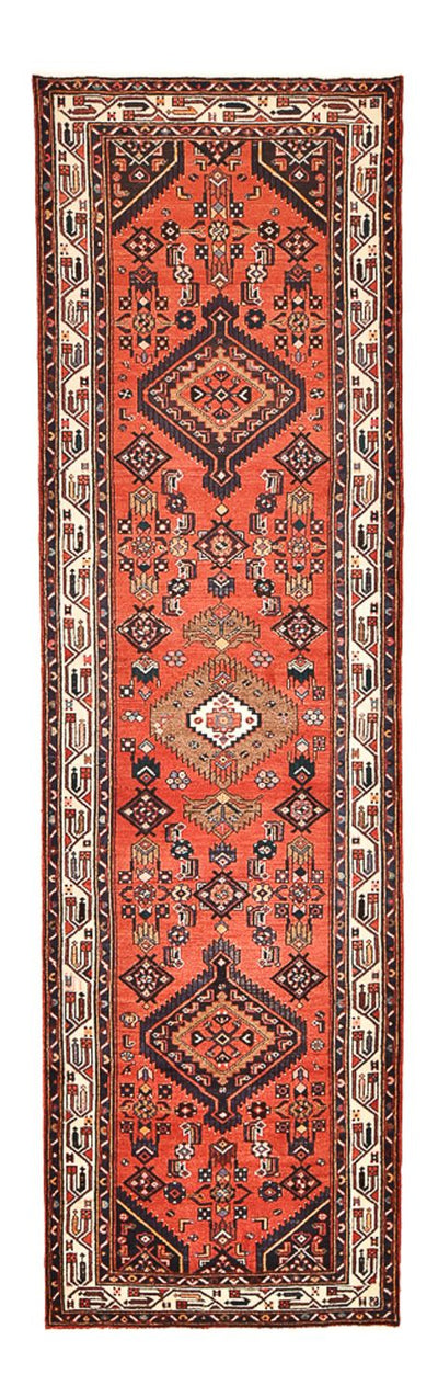 Hamadan Teppich 108x388cm - Perserteppich - rot