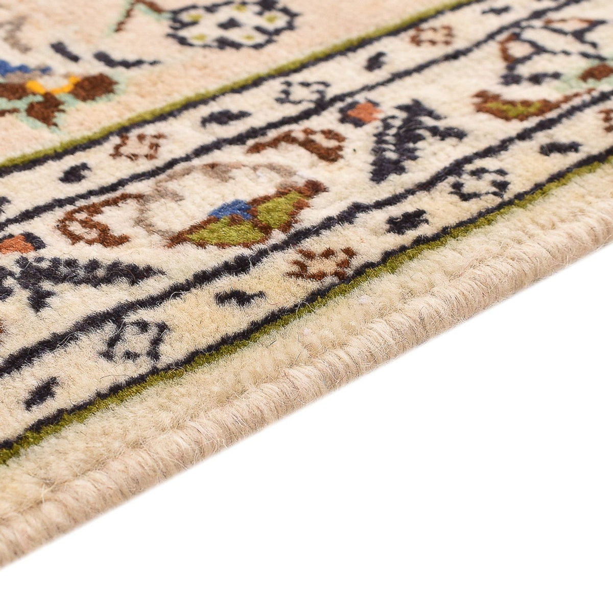 Perserteppich - Keshan - 197 x 290 cm - dunkelbeige