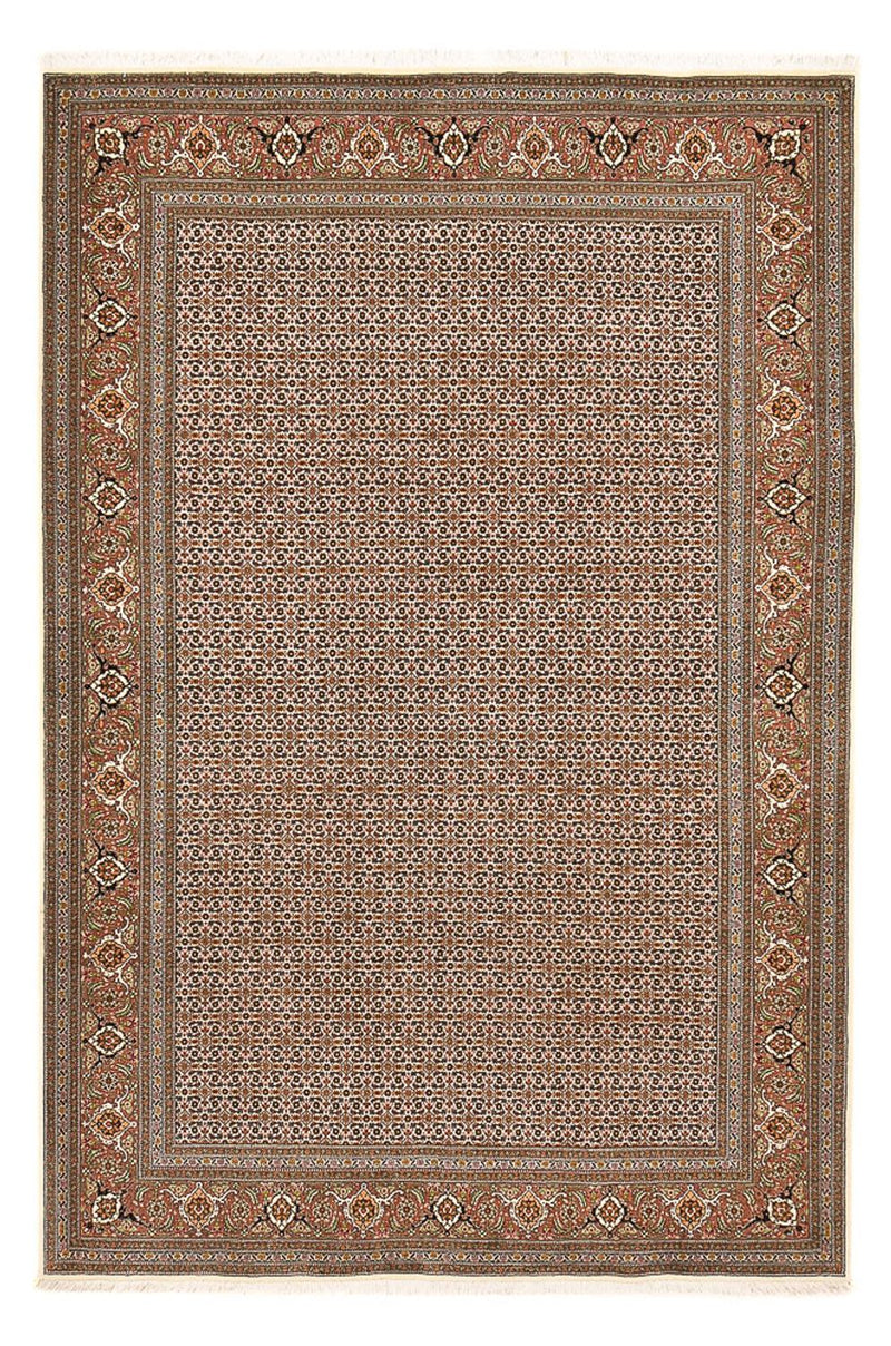 Täbriz - 50 Raj Teppich 184x284cm - Perserteppich - dunkelbeige