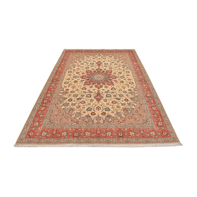 Täbriz - 50 Raj Teppich 203x296cm - Perserteppich - beige