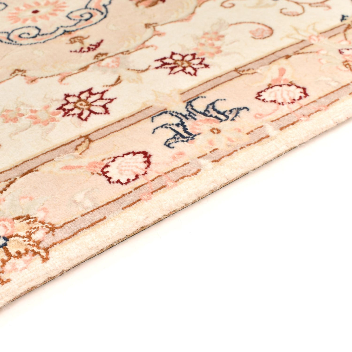 Täbriz - 50 Raj Teppich 60x91cm - Perserteppich - creme