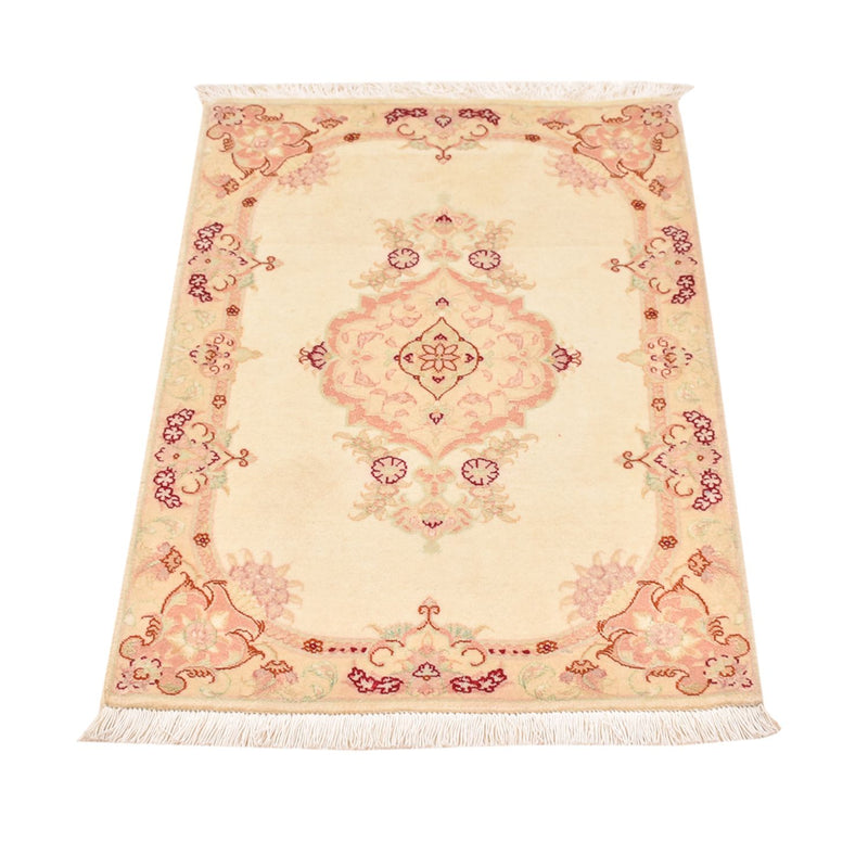 Täbriz - 50 Raj Teppich 58x89cm - Perserteppich - hellbeige