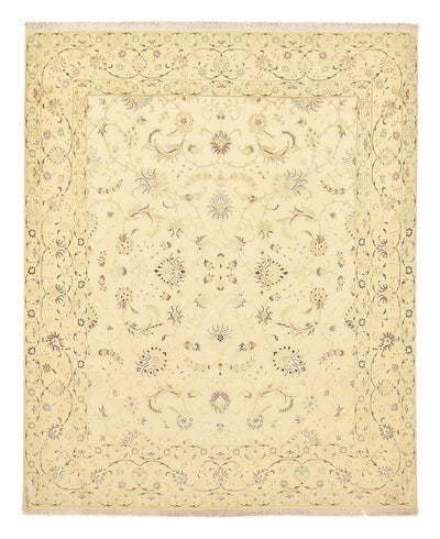 Täbriz - 50 Raj Teppich 200x240cm - Perserteppich - hellgrün