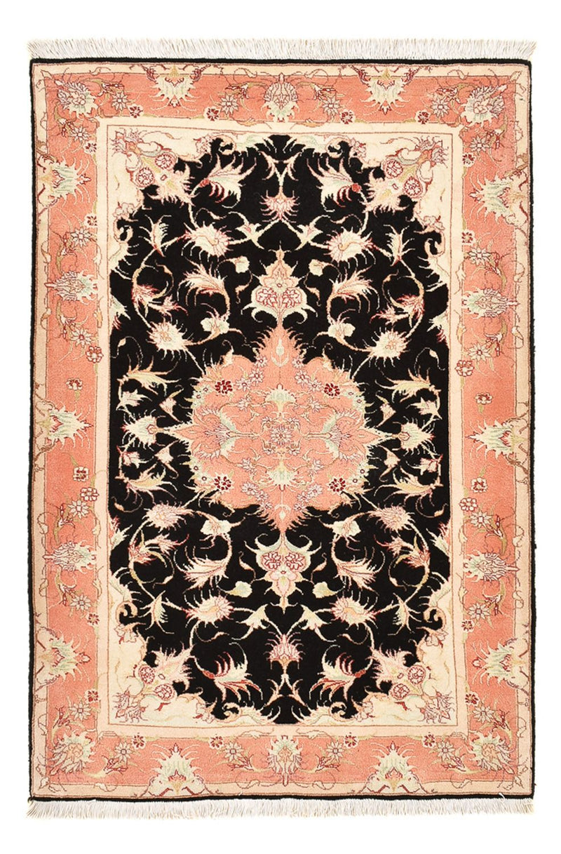 Täbriz - 50 Raj Teppich 75x116cm - Perserteppich - dunkelblau