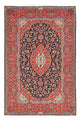 Keshan Teppich 143x217cm - Perserteppich - dunkelblau