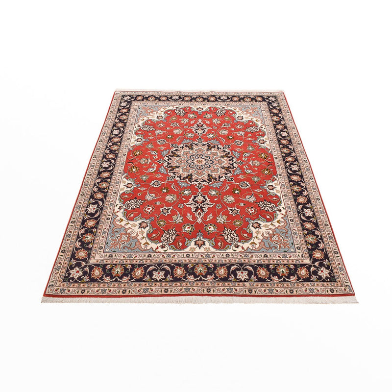 Täbriz - 50 Raj Teppich 155x218cm - Perserteppich - rot