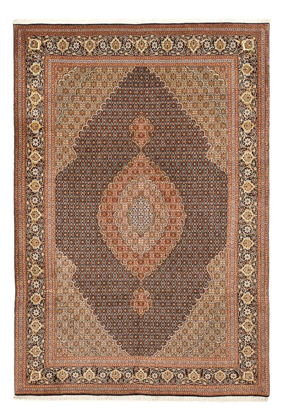 Täbriz - 50 Raj Teppich 203x303cm - Perserteppich - dunkelbeige
