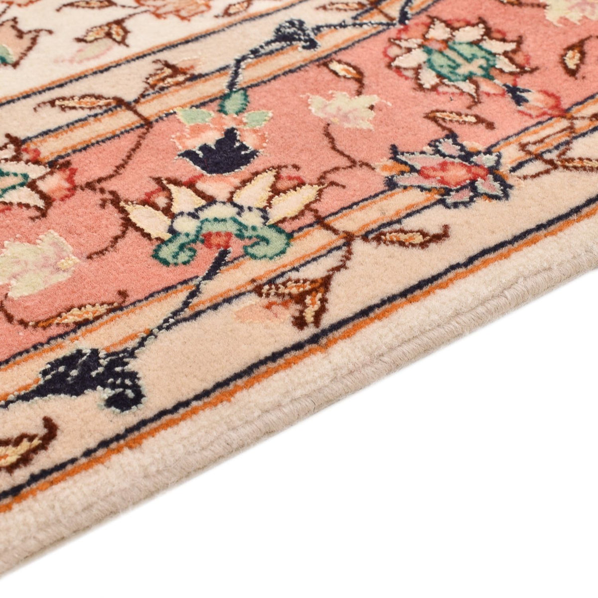 Täbriz - 60 Raj Teppich 102x160cm - Perserteppich - beige