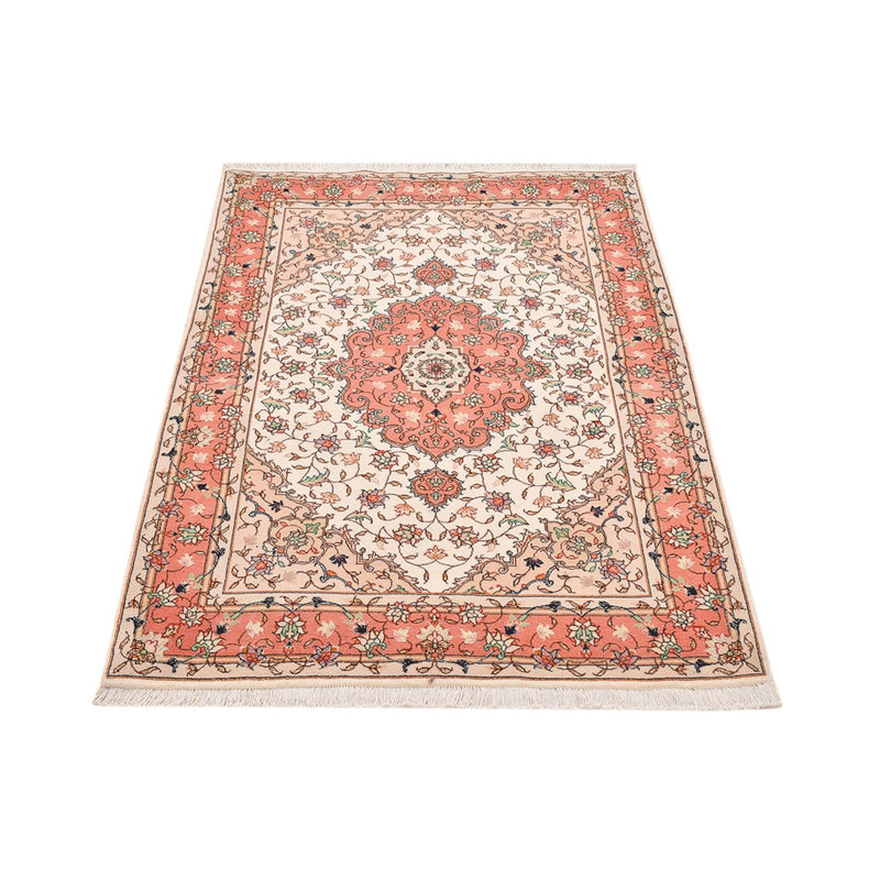 Täbriz - 60 Raj Teppich 102x160cm - Perserteppich - beige
