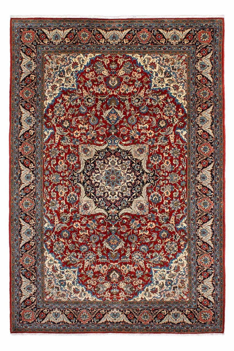 Keshan Teppich 205x300cm - Perserteppich - dunkelrot