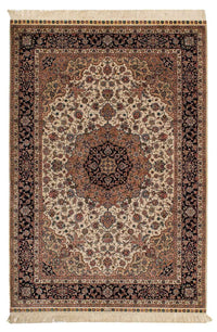 China Seide Teppich 122x183cm - Orientteppich - dunkelrot – product image